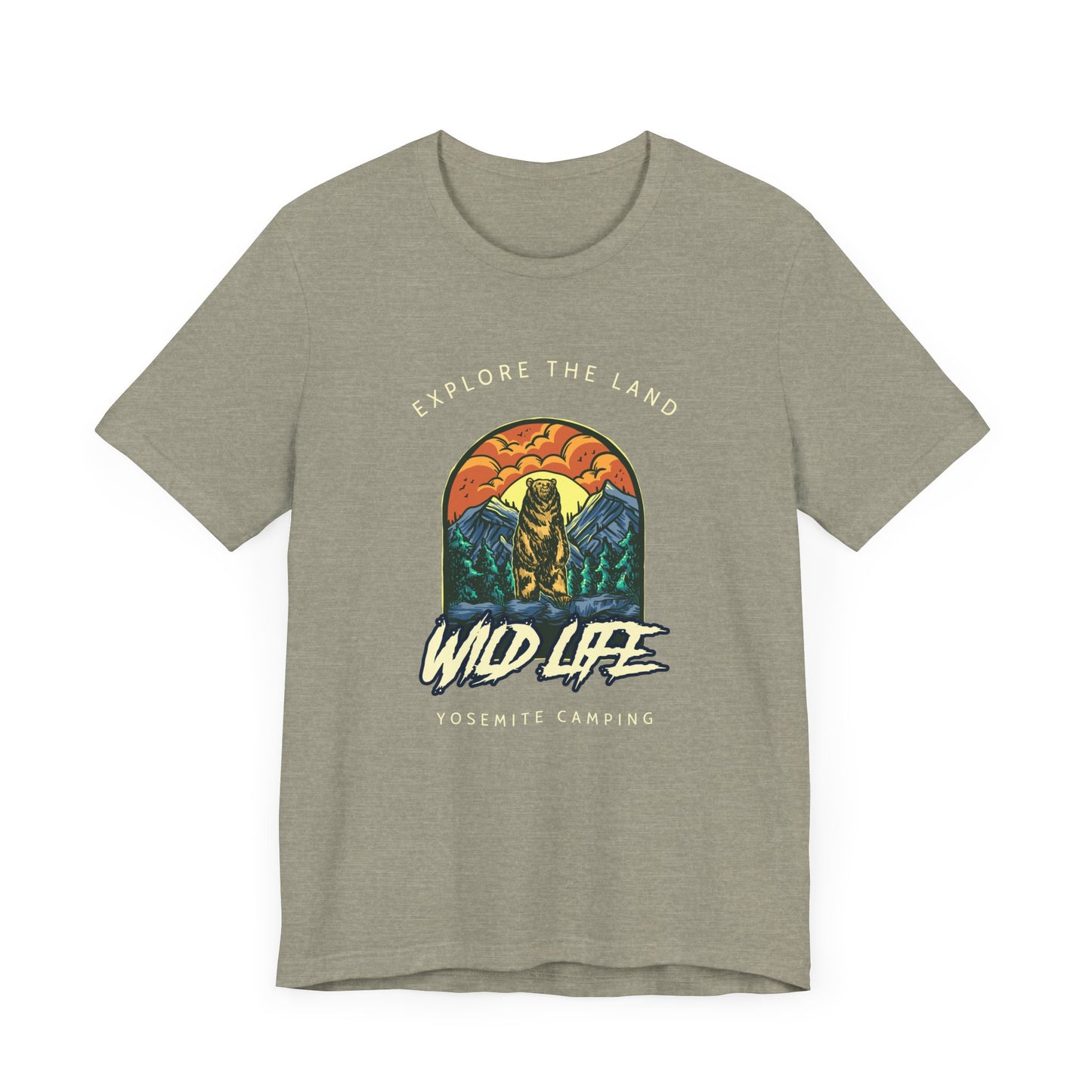 Hiking, Exploring, National Parks Unisex Jersey Short Sleeve Tee