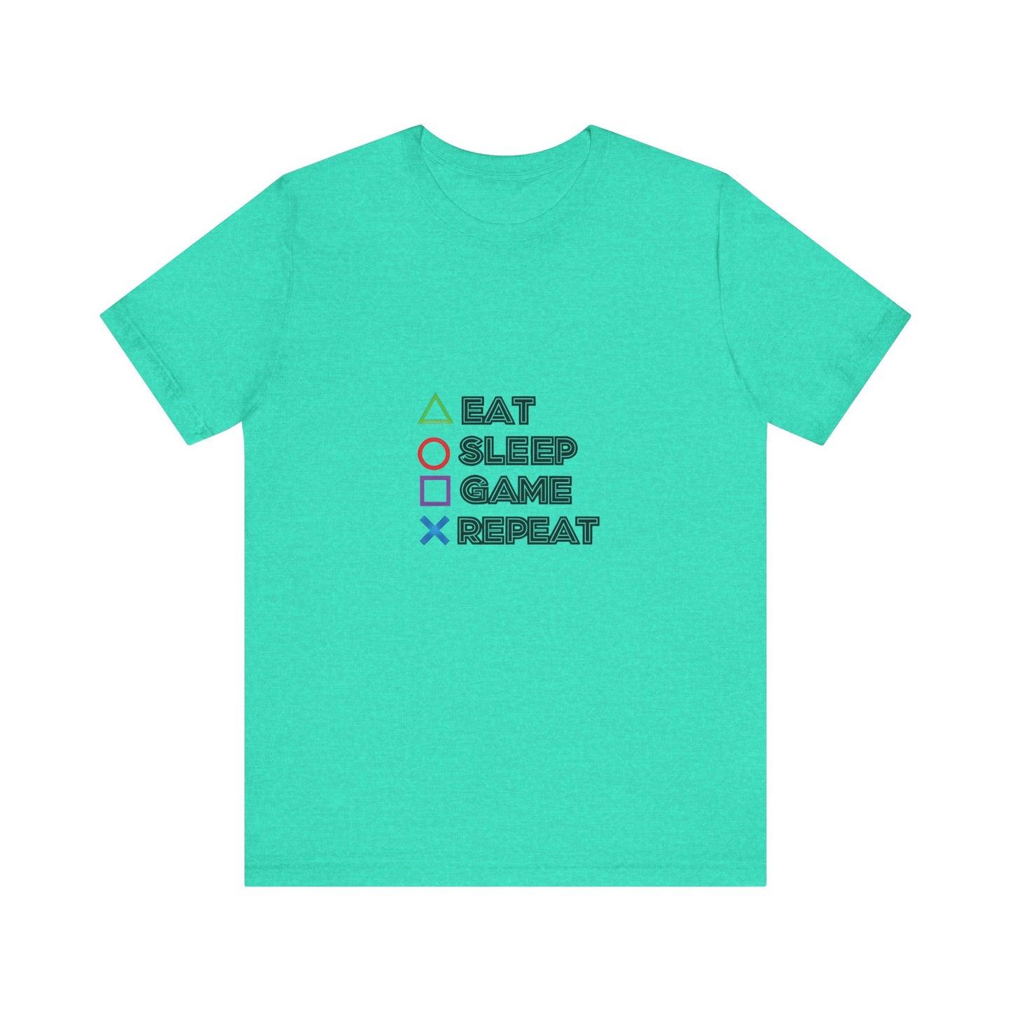 Gaming Unisex Tee - Eat Sleep Repeat Tshirt