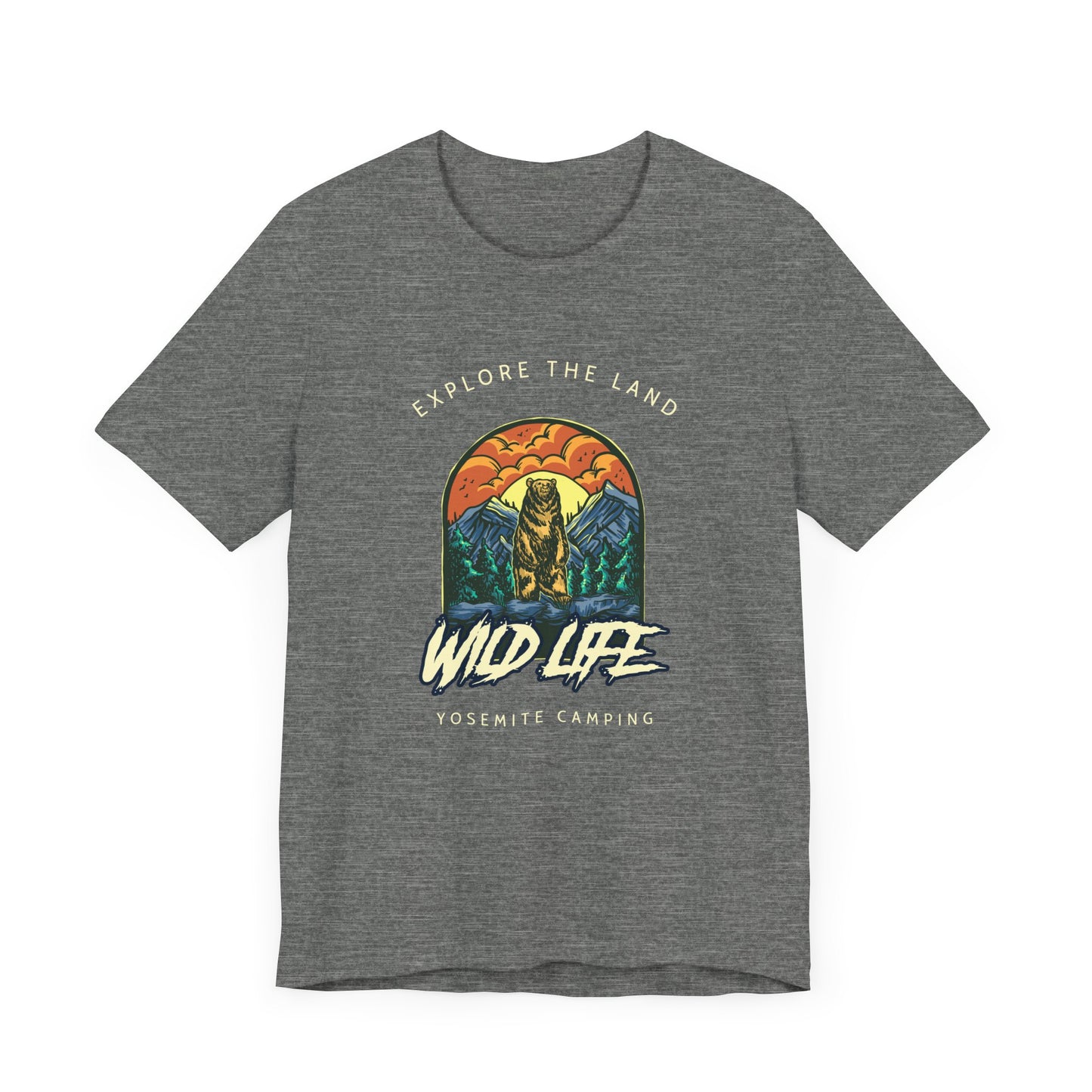 Hiking, Exploring, National Parks Unisex Jersey Short Sleeve Tee