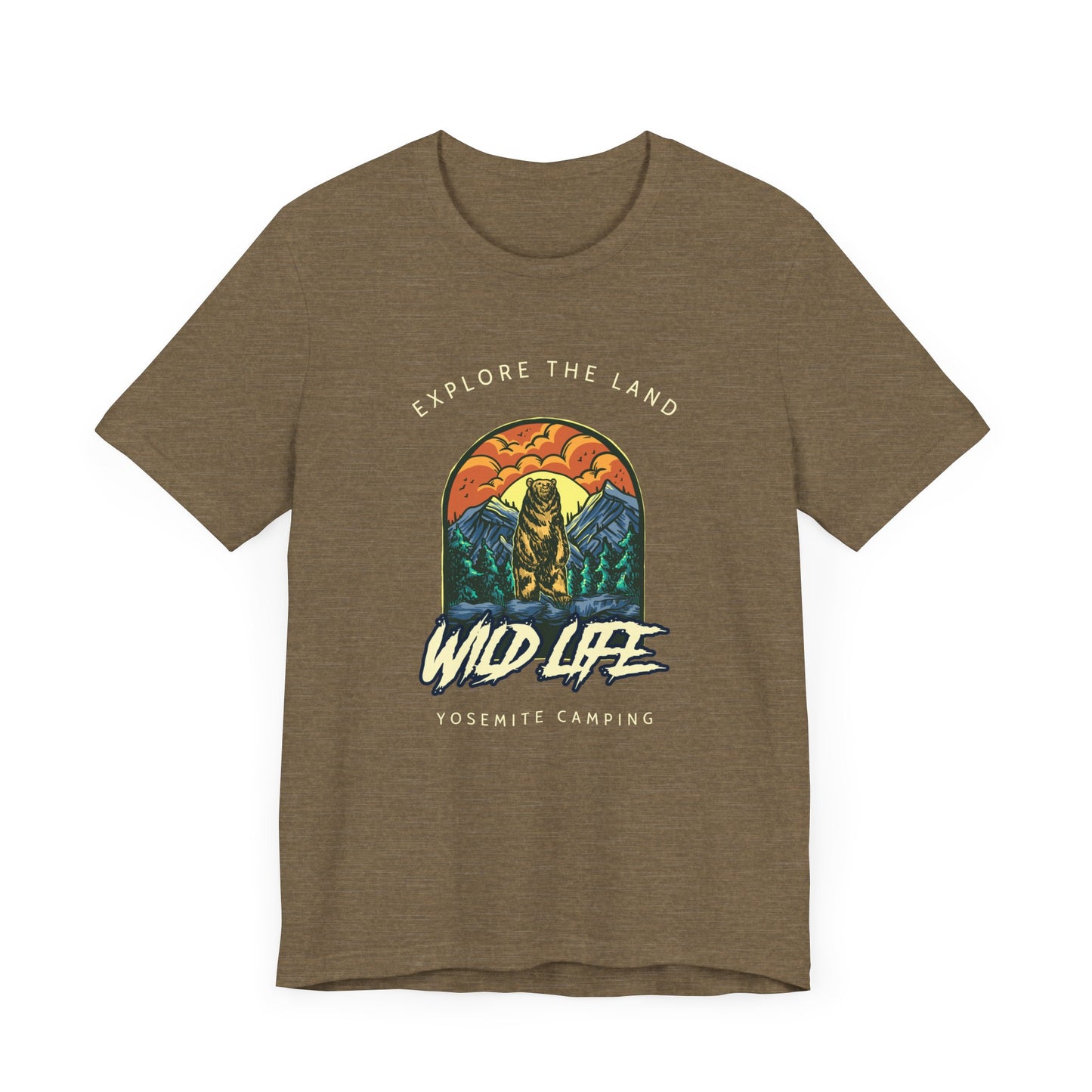 Hiking, Exploring, National Parks Unisex Jersey Short Sleeve Tee