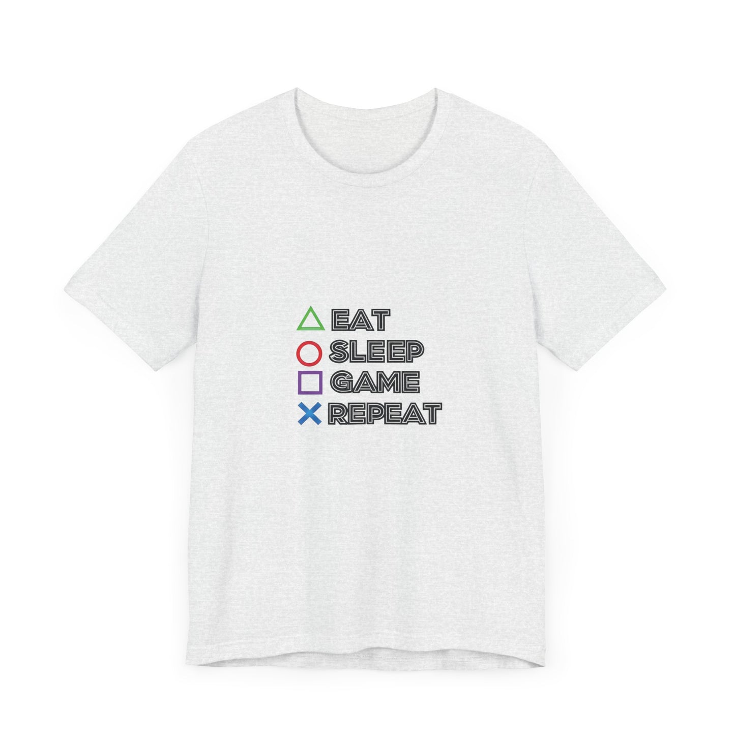 Gaming Unisex Tee - Eat Sleep Repeat Tshirt