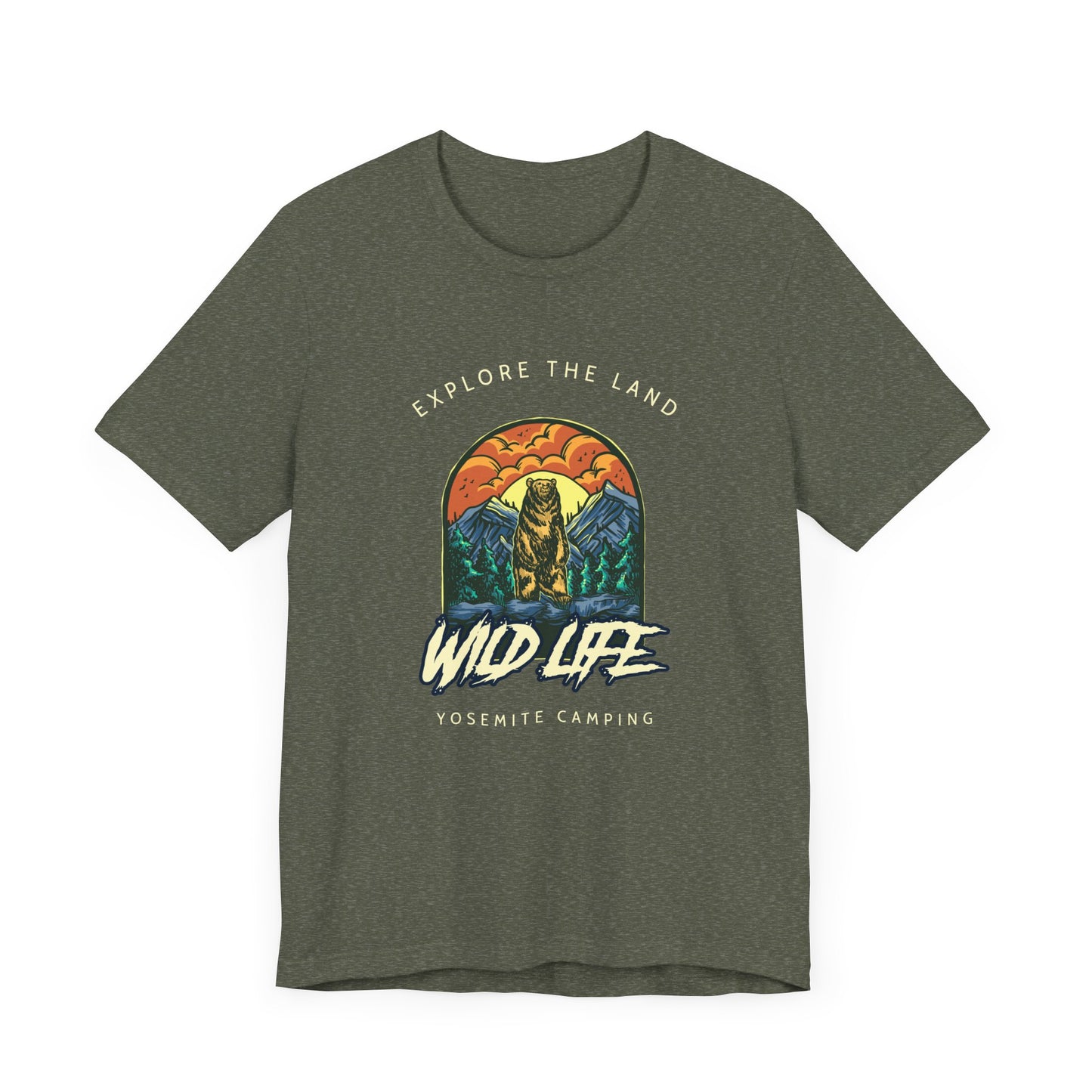 Hiking, Exploring, National Parks Unisex Jersey Short Sleeve Tee