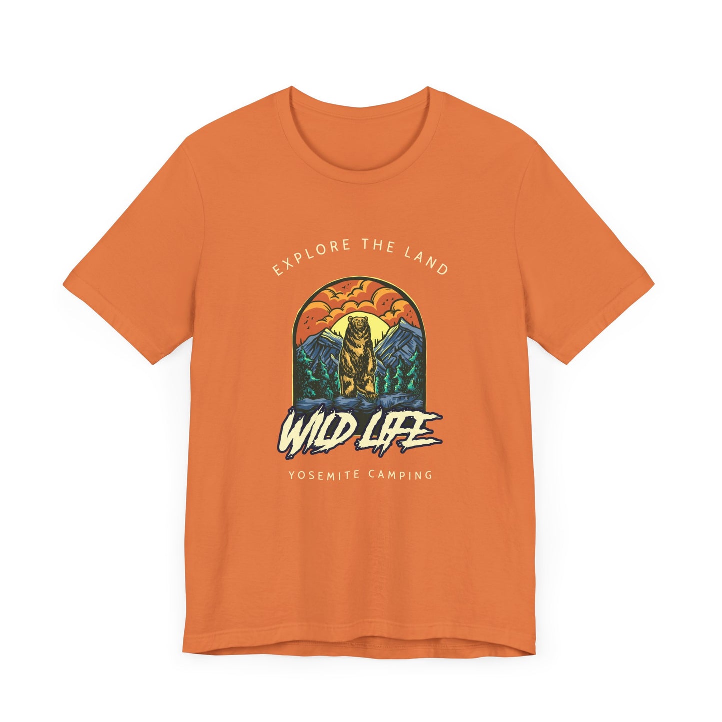 Hiking, Exploring, National Parks Unisex Jersey Short Sleeve Tee